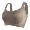 Plus Size Women's Non Mark Vest Type Adjustment Fixed Breathable Cup No Underwire Naked Feel Comfortable Bra