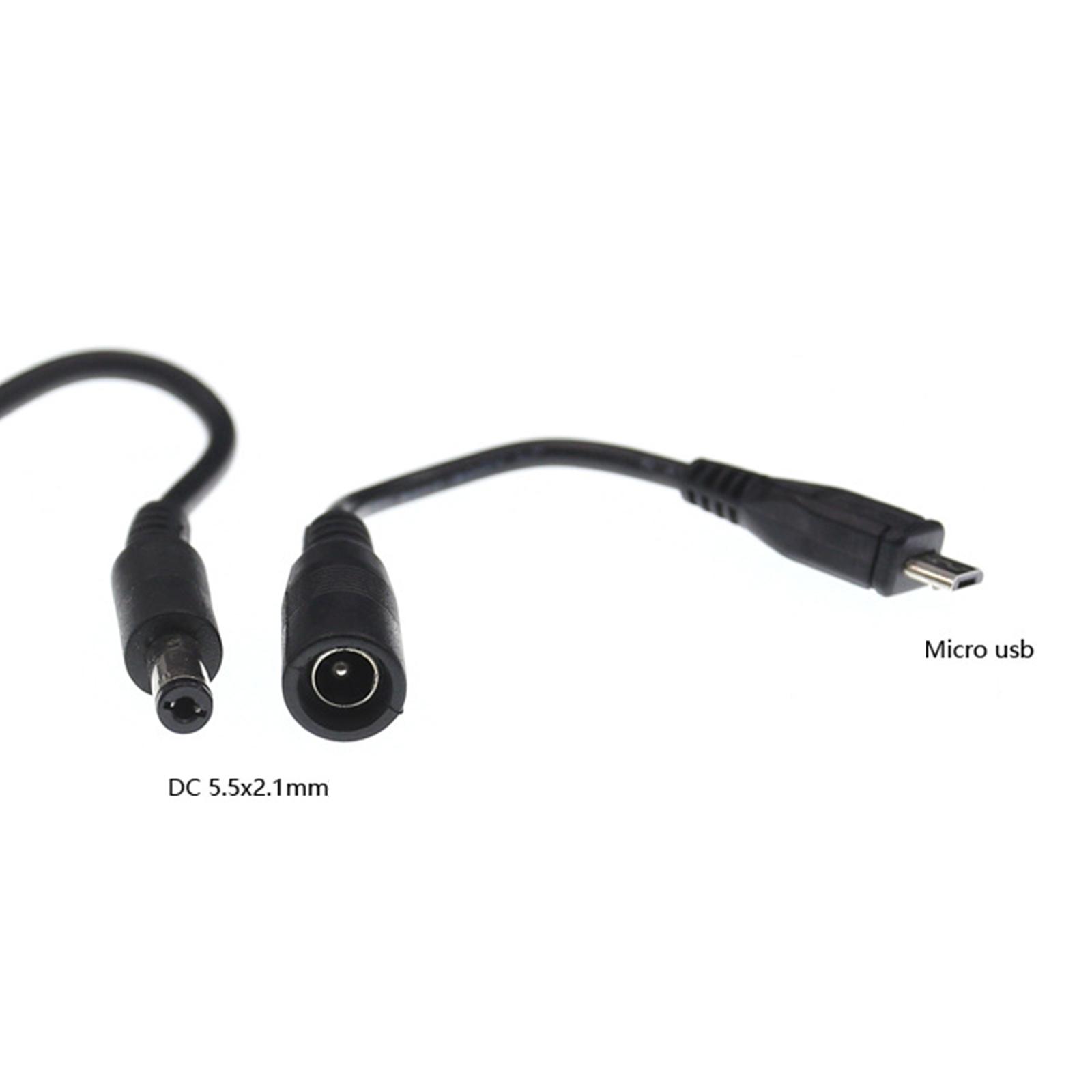Кабель для зарядки 5 В 3 А DC5521 Female to Micro USB Male адаптерный провод 5 — фото 5