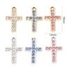 10 Piece Zinc Based Alloy Religious Cross Pendants Metal Charms For DIY Making Necklace Bracelets Jewelry Findings 19x12mm