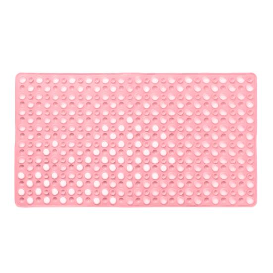 Bath Tub Mat Suction Cup Bath Shower Mat Non-Slip Bathtub Rug with Drain Holes Machine Washable Mat for Bathroom Floor Tub
