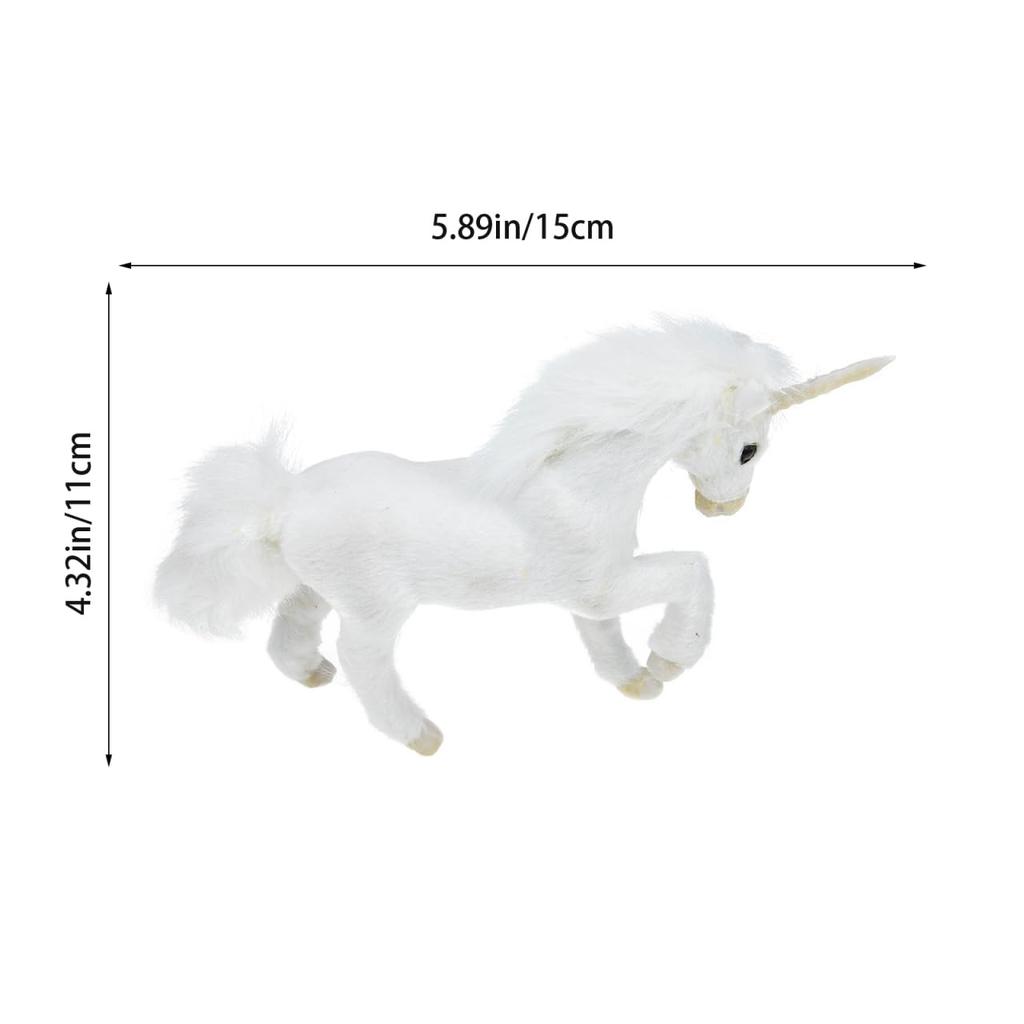 JOINPAYA Simulation Unicorn Stuffed Animal, Plush Unicorn Pillow, Pegasus Figurine, Cute Lovelyz Plush Toy Ornament, Unicorn Plush Toy with Faux Fur,