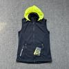to Europe and America, Large Size Sports Running Softshell Vest for Women with Storage Hood, Windproof, Waterproof, Breathable, Spring Outdoor Vest
