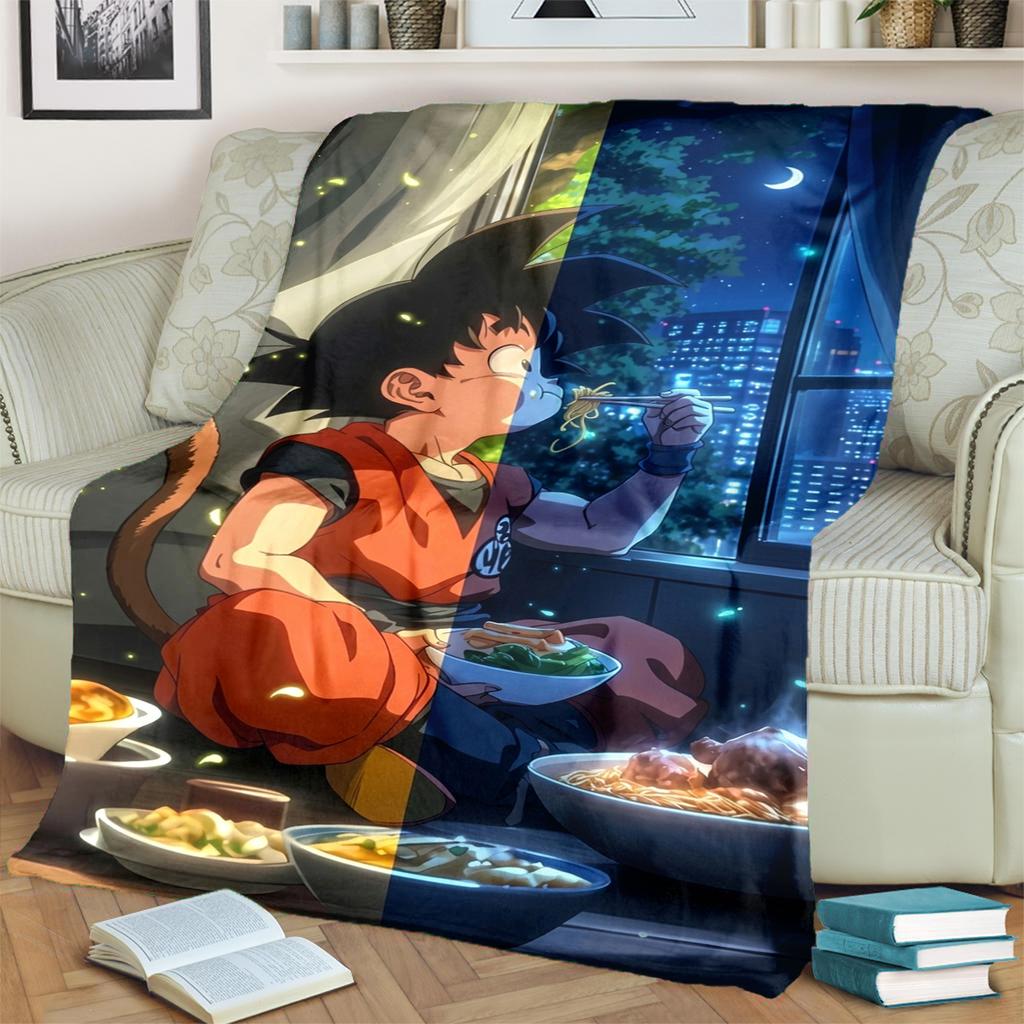 Warm Comfortable Dragon Ball! Print Blanket for Bedrooms, Sofas, Beds, Chairs, Picnics, Travel