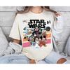 2026 Summer Retro Disney Mickey and Friends Star War Shirt May The 4th Be with You Shirt Disney 100% Pure Cotton Printed T-shirt