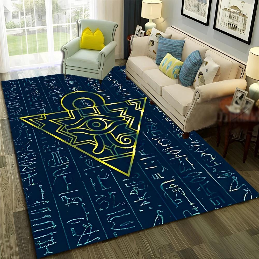 Yu-Gi-Oh MONSTER CARD Tappeto per cartoni animati anime per la casa Soggiorno Camera da letto Divano Zerbino Decor, Tappeto per bambini Tappetino antiscivolo