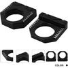Bloque de Eje Trasero para Moto de Cross Tensor de Cadena de Motocicleta Ajustador CNC para KX450F 16-18 KX250F 17-19 KX250 KX450 19-24 KX250X KX450X 22-24 Negro