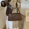 Retro small bag, simple handbag, women's autumn new textured underarm bag, commuter shoulder bag