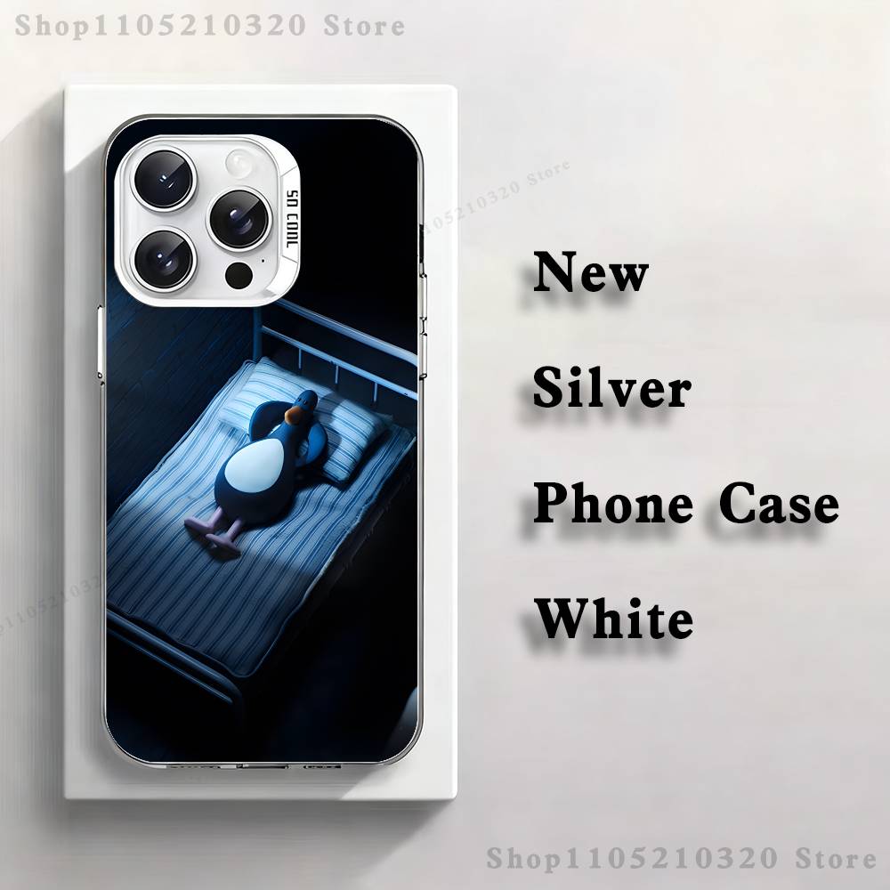 F-Feathers McGraw Phone Case For iPhone 17,16,15,14,13,12,11,Pro,Max,Plus,Mini,XS,SE Anti Fall White Matte Hard Bumper