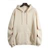 Unisex Plus Size Fleece Lined Zipper Hoodie Jacket