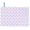 LAURA CANDY STYLE Leisure Sheet for 1 Perfect for Sports Days and Pretty Flamingo with a Pocket Tissue Pouch ASHLEY/COLORFUL Girls/Children, Person,