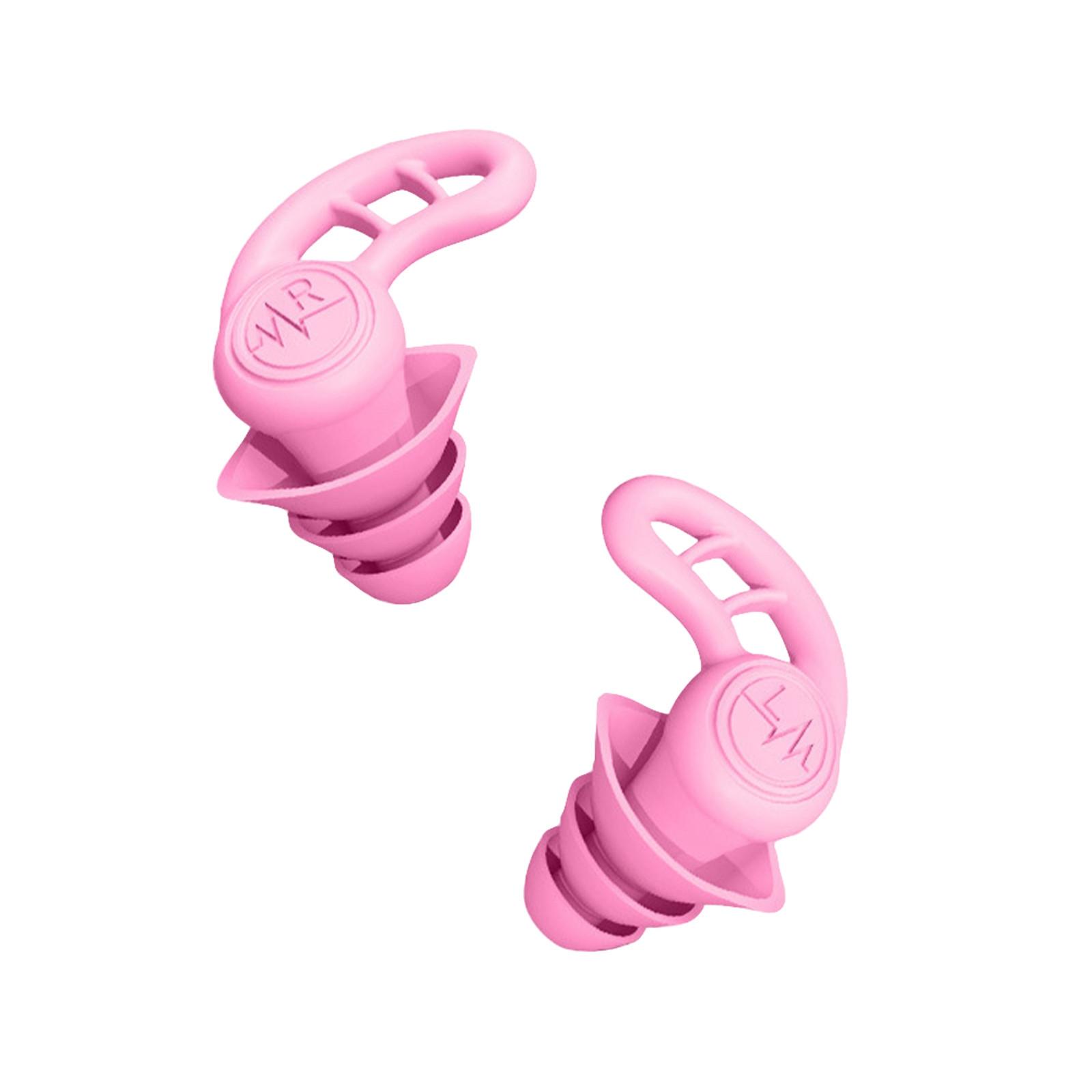 

Беруши для плавания для взрослых, водонепроницаемые многоразовые силиконовые разноцветные беруши для плавания, серфинга, снорклинга, принятия душа и для воды в бассейне, на пляже, в океане One Size розовый