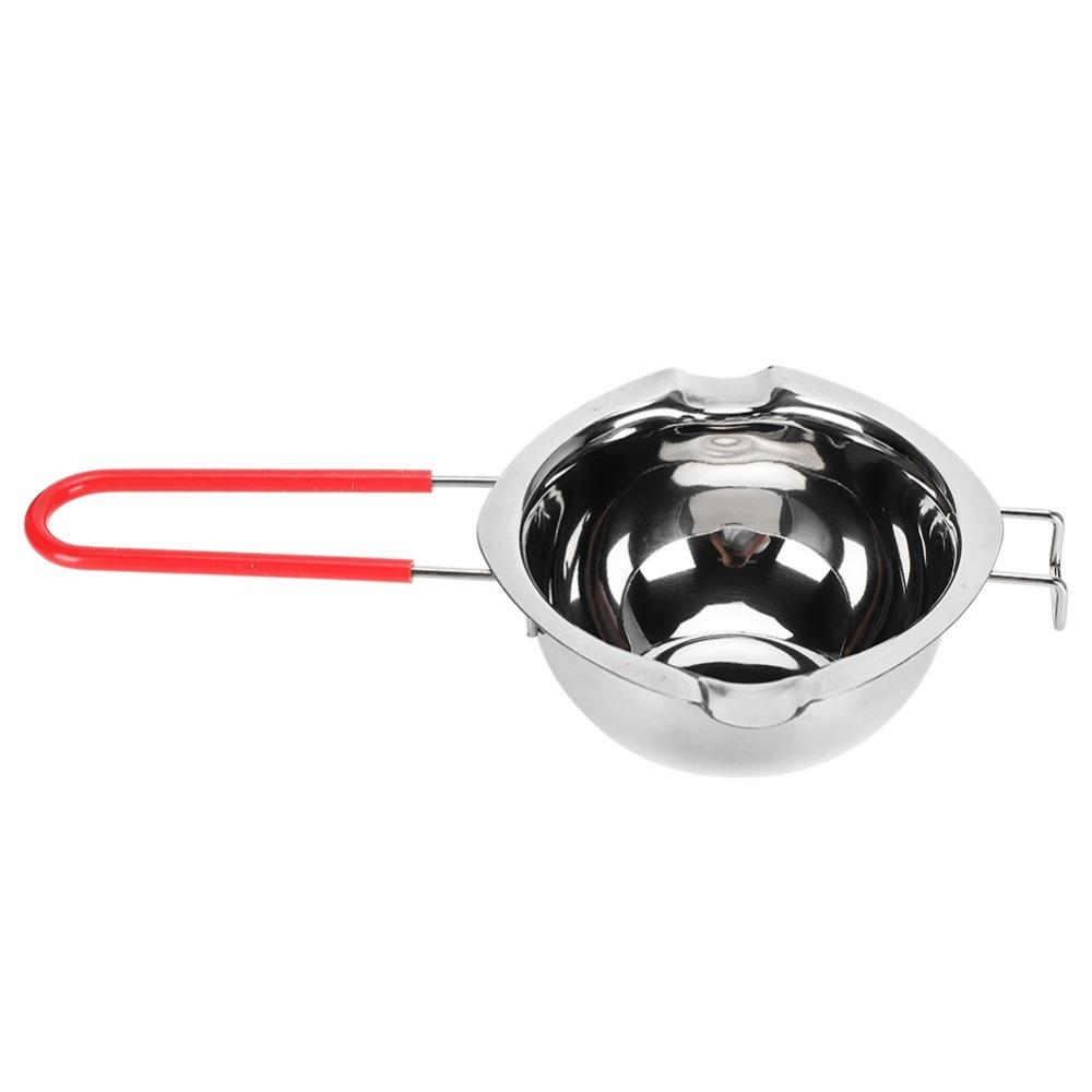 4pcs Silver Candle Making Kit Stainless Steel Melting Pot Double Boiler Pot  Chocolate Melting