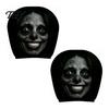 Funny Prank Car Accessories 2Pcs Ghost Face Headrest Covers, Halloween Horror Seat Decorations, Holiday Atmosphere Decor Universal Fit