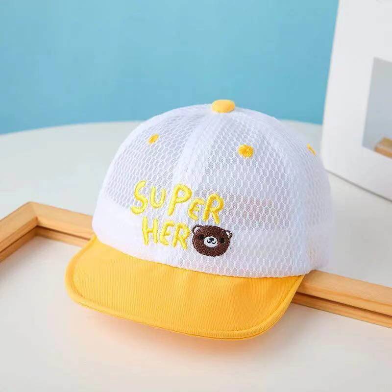 

Cap Childrens Sun Block Baseball Cap Adjustable Casual Comfortable Everything B жовтий