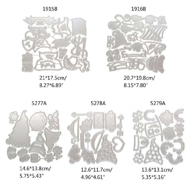 Christmas Gnome Metal Die Cuts Card Embossing DIY Photo Album Template Molds