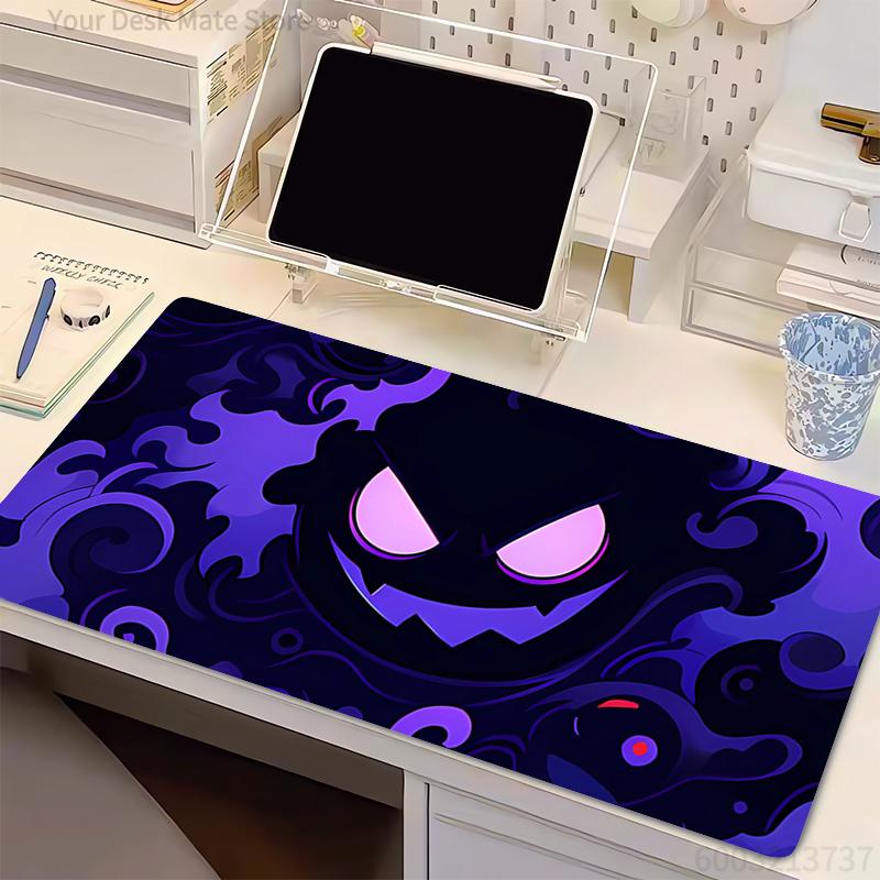 Mouse Pad Anime xxl Computer Mousepad Lock edge thickened P-Pokemon Gengar Gaming Tablet Varmilo Keyboard Pad Exquisite Mausepad