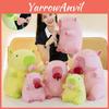 Adorable Peach Capybara Plush Toy Soft Pillow Doll In Green And Pink Colors