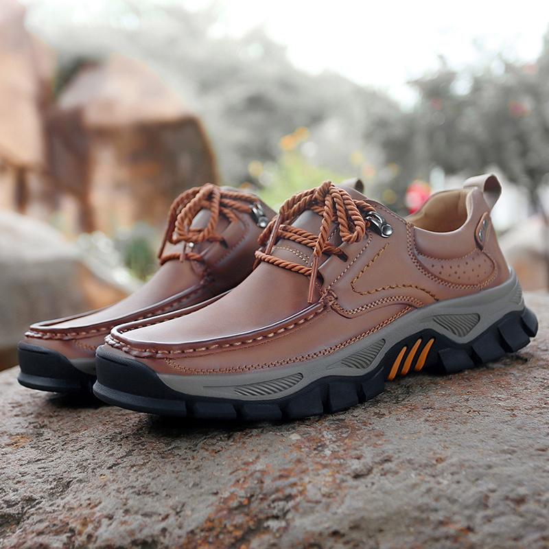 Handmade Casual Leather Shoes Men Comfort Driving Shoes Soft Leather Loafers Men Shoes Moccasins Tooling Shoes