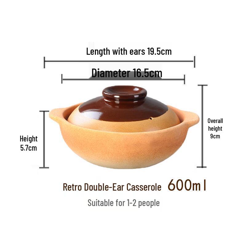 Heat-Resistant Ceramic Clay Pot