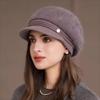 Warm Hat, Plush, Knitted Hat, Thick Hat, Woolen Hat, Cold Hat