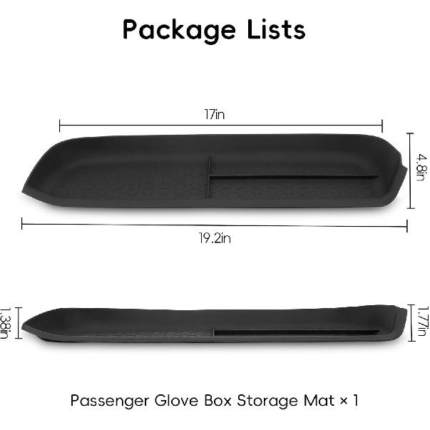 PIFOOG Passenger Storage Organizer Mat Fit For Toyota RAV4 2025 2024      Glove Box Organizer Tray Car Interior Center Console Accessories Silicone