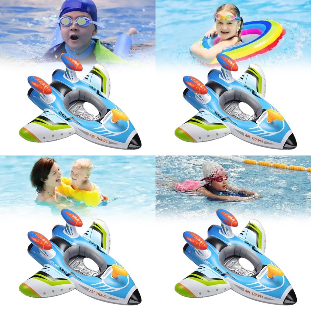 Children Airplane Inflatable Pool Float With Pvc Material For Swimming And Water Play