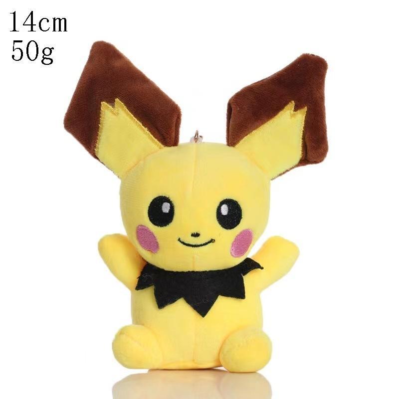 Plush Keychain Cartoon Toys Pikachu Charmander Psyduck Squirtle Snorlax Wobbuffet Doll Kids Kawai Toy Gift