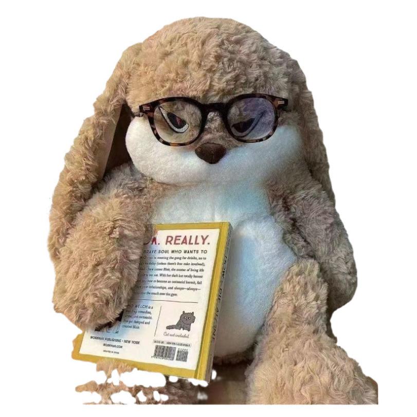 Großes wütendes Kaninchen-Plüschtier, süßes Tier, Plüschpuppe, Kawaii, gefüllte Stofftiere, Modell, Raumdekoration, Geburtstagsgeschenke
