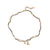 Western Nomadic Tribe Tiger's Eye Stone Beaded Necklace Female Bohemian Light Luxury High-end Autumn and Winter Sweater Chain Female