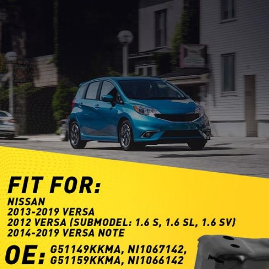 NI1067142,NI1066142 Bracket Front Bumper Set For 2012- For 2X Versa Nissan