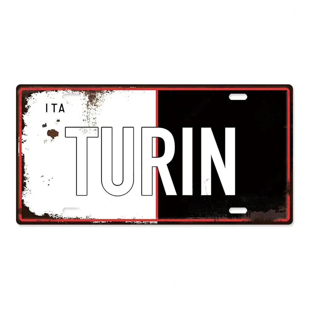 FJ Decor Italy City Metal Tin SignS Licenses Plate Plaque Vintage Wall Ari for Pub Club Man Decors