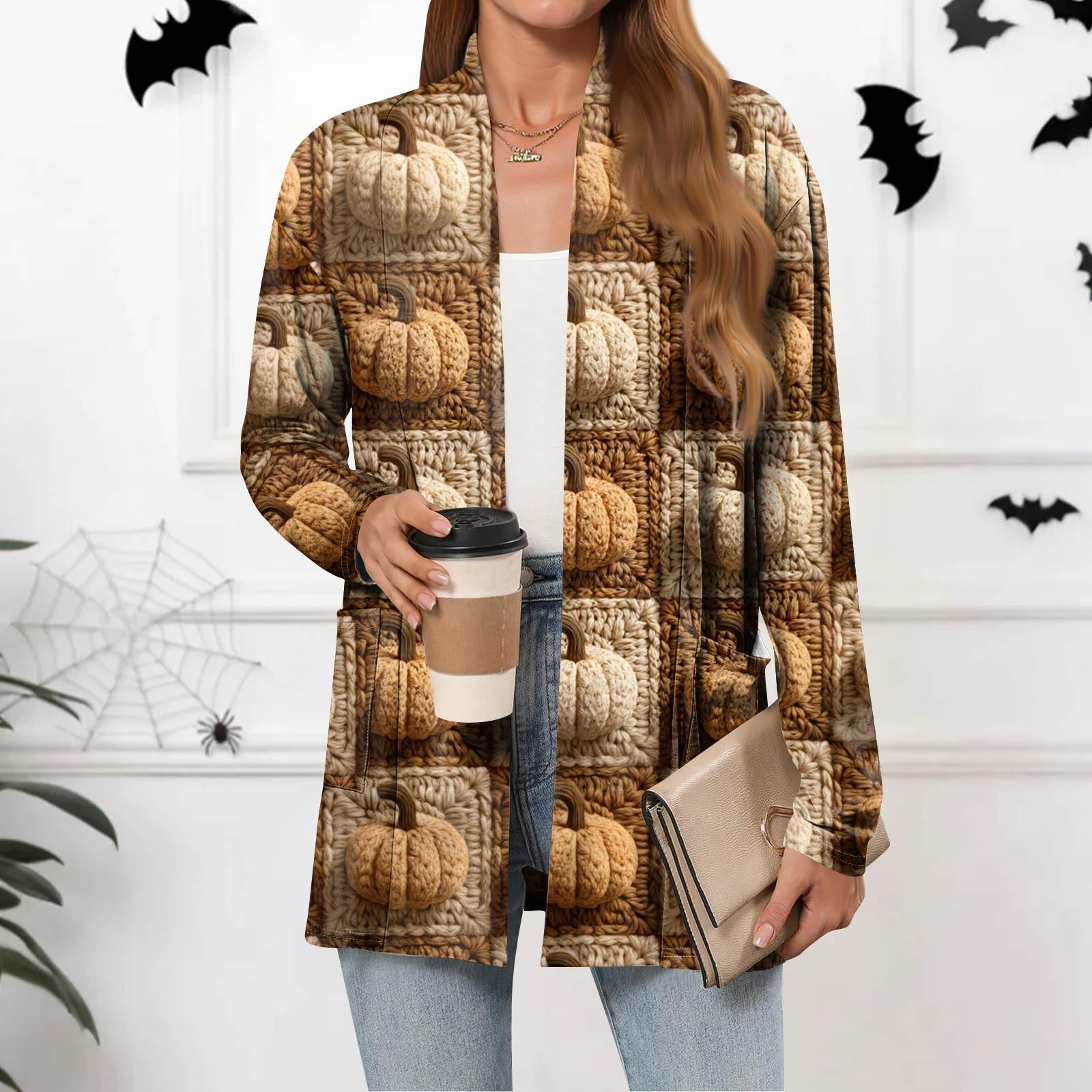 

Женские легкие кардиганы с открытой передней частью, с длинными рукавами, повседневные, свободные, тонкие кардиганы с карманами M