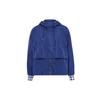 Solid Color Zip-Up Hooded Long Sleeve Jacket Women Jackets Tahoe-Blue F11W334707F-DB