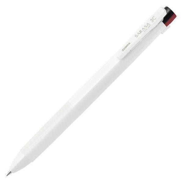 Zebra 3 Color Sarasa Clip Ballpoint Pen 3C Black  Transparent  Blue Black  White  Replacement 05mm