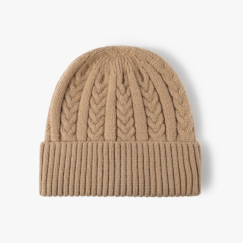 Knit Hat For Men Women Winter Warmth Thick Faux Rabbit Fur Fashion Beanie