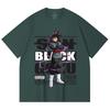 230 Gsm 100% Cotton Dragon Ball V16 Black Goku Print Unisex Heavy Cotton T Shirt