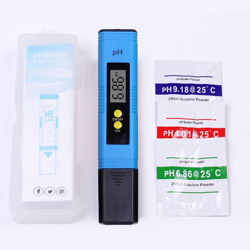 

Цифровой pH-метр — автоматическая коррекция, анализатор качества воды, ручка для проверки кислотности синий