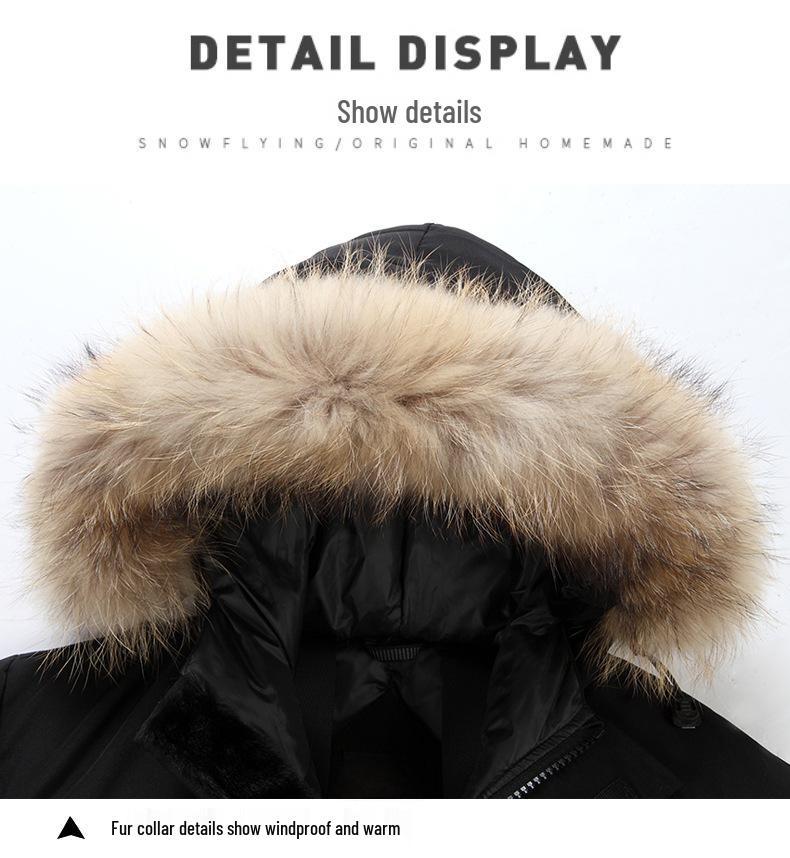 Zimní expediční parka s husím peřím - Zesílená nadměrná velikost Pracovní oděv pro muže a ženy
