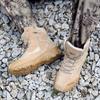 Men's Desert Combat Boots Men Ankle Boot Tactical Ankle Boots Hiking Shoes Work Safety Shoes Motocycle Boots Big Size 46 Zapatos