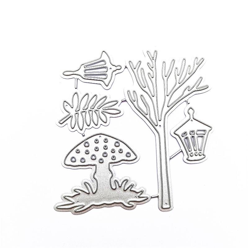 2pc Miexd  Little Bird and Bird Cage On The Tree Scrapbook