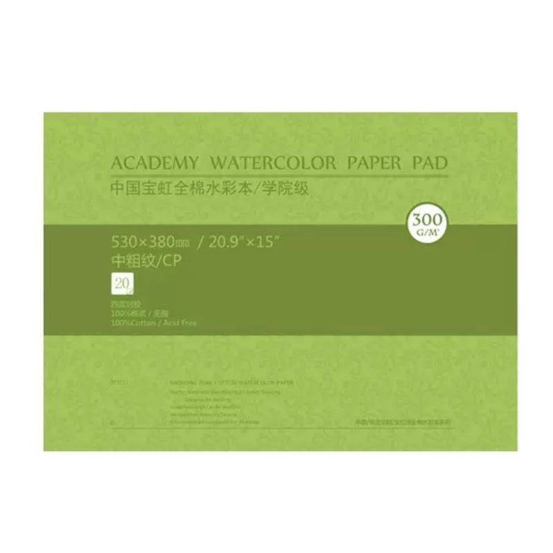 20 Sheets 300g Watercolor Paper Pad For Students And Travel Sketching Cotton Art Sketchbook Watercolor Painting Book