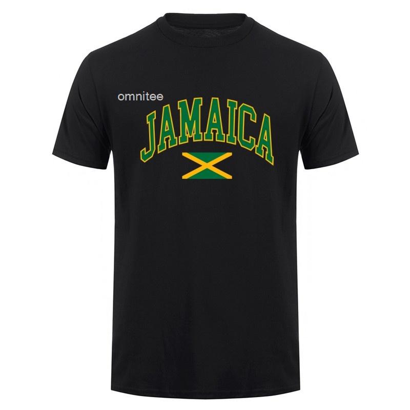 Fashion Jamaica Flag Tshirt Cotton Tshirt Funny Tops Tee Unisex Jamaican Tshirt Tees Gifts Camiseta Summer Streetwear HJ103