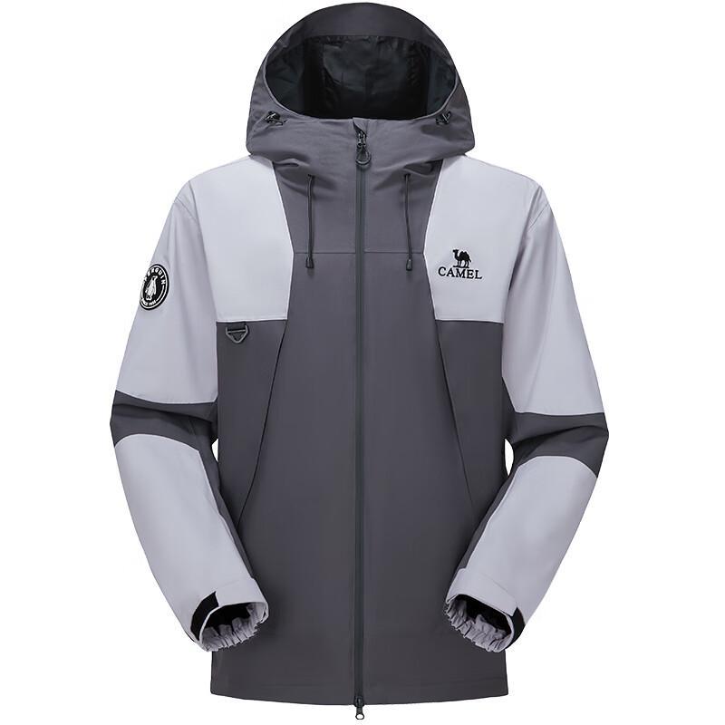 CAMEL Autumn/Winter Water-Repellent Windproof Color-Block Techwear Jacket