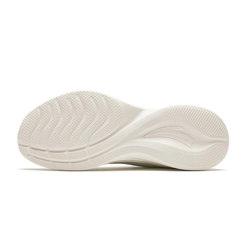 ANTA Women Qingyi Casual Cushioned Running Shoes Off White Orange Green 922415521-1