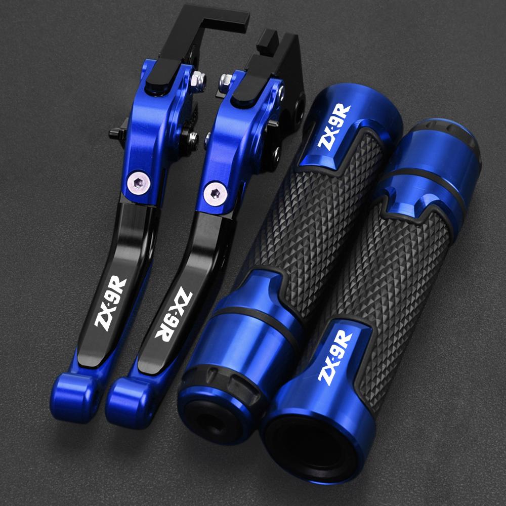 For KAWASAKI ZX9R ZX 9R ZX-9R 2000 2001 2002 2003 Motorcycle Folding Brake Clutch Levers & Handlebar Grips Hand Bar Accessories