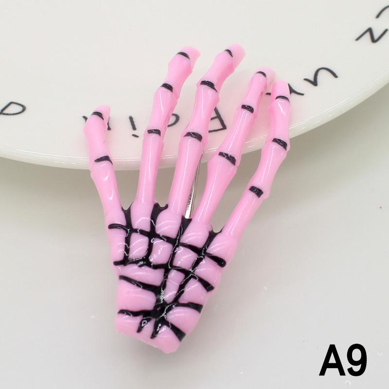 

1 шт., украшения для волос в виде черепа скелета в стиле Харадзюку с заколками для волос в виде костей крови, украшения для женщин и девочек, заколка для подарка на день рождения