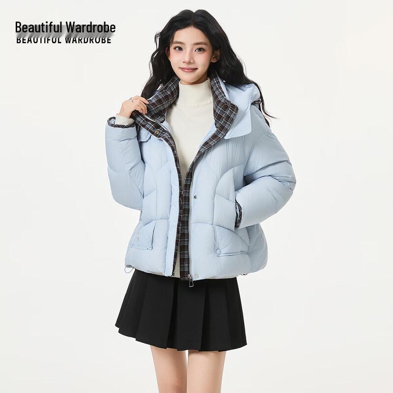 BEAUTIFUL WARDROBE Women's Hooded Puffer Down Jacket