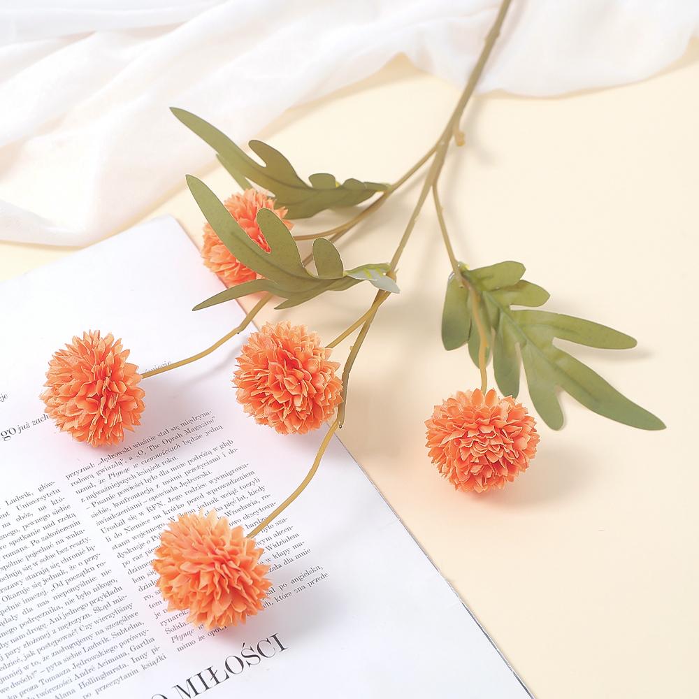 5 Heads Artificial Chrysanthemum Flowers 51cm Fake Bouquet For Party Vase Table Home Christmas Decor Garden Wedding Decoration