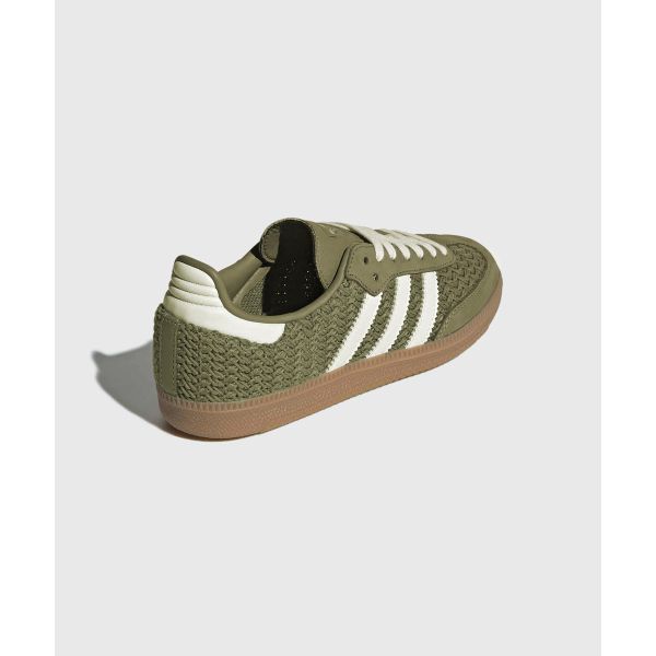 adidas Samba OG Örgü Paket - Orbit Yeşili Kadın Spor Ayakkabı Krem-Beyaz Sakız-3 JR9447