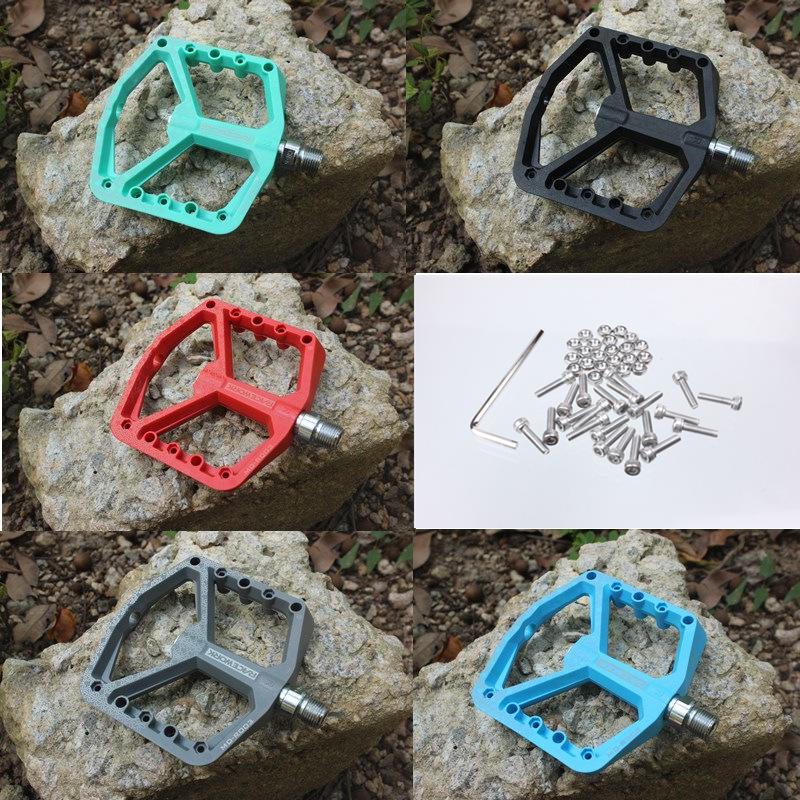 RACEWORK Nylon Brede Platform Fietspedalen voor Mountain- & Racefietsen